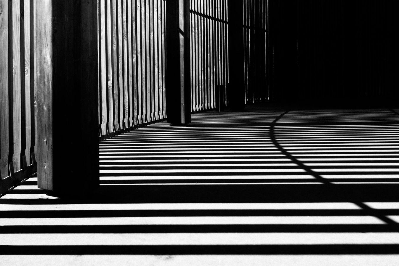 Play of shadows inside a building