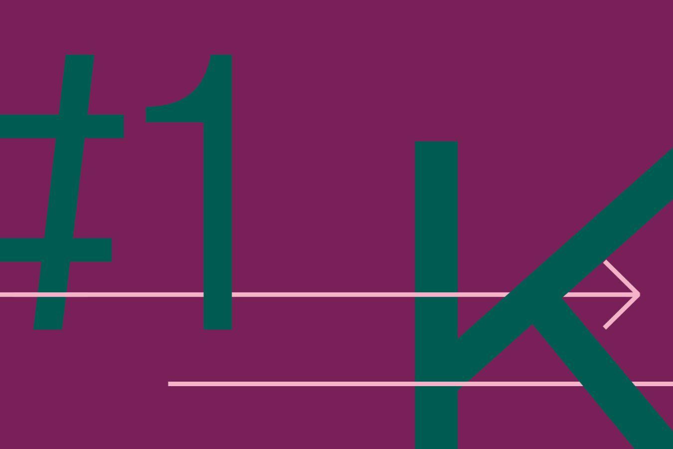 Visual with letters, arrows and numbers