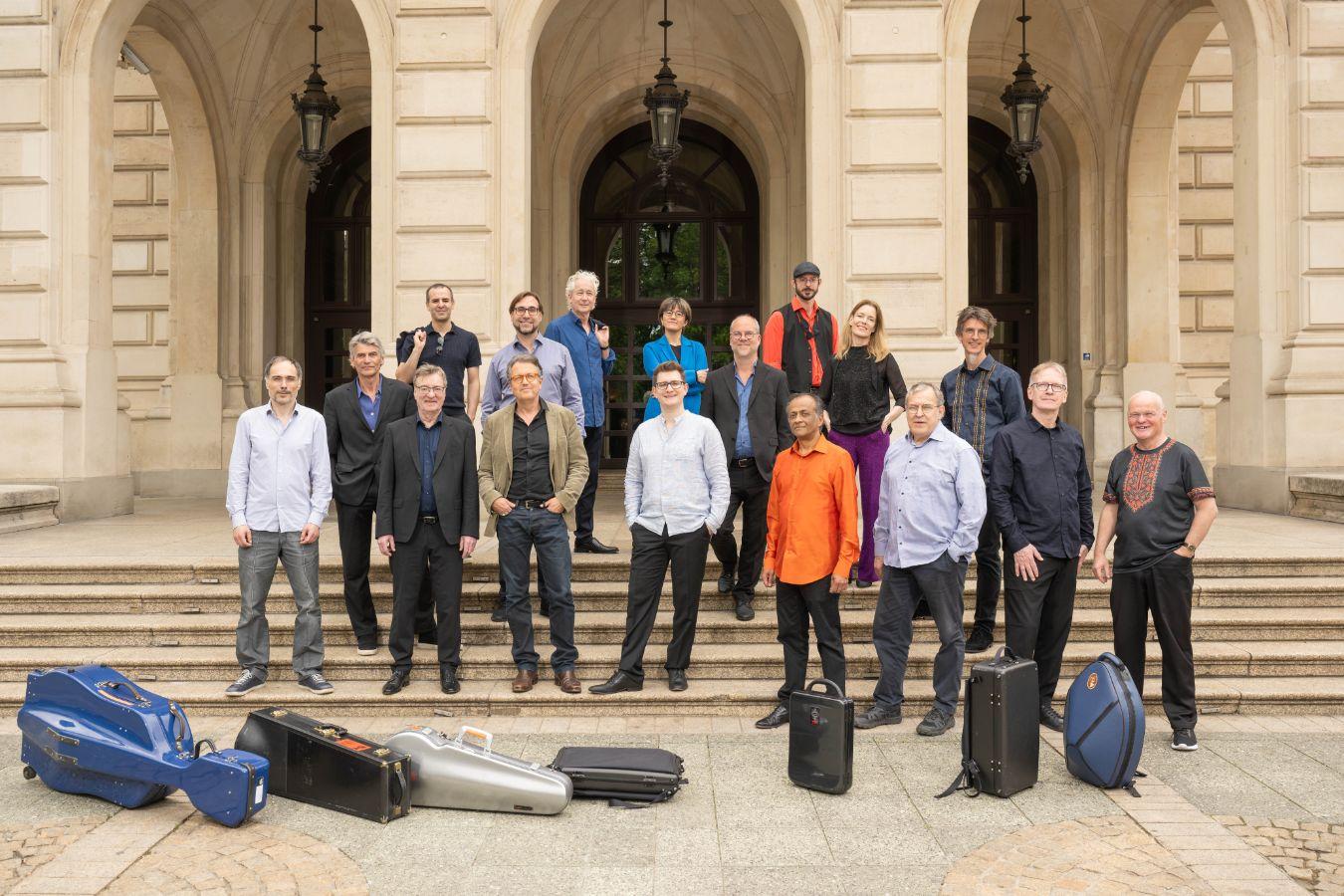 Group portrait of the Ensemble Modern