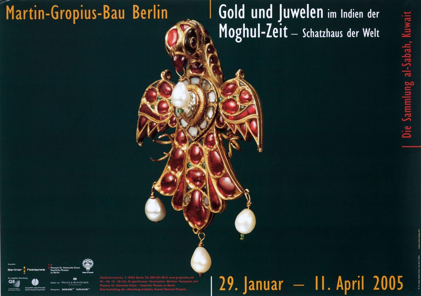 Plakat zur Ausstellung „Gold und Juwelen im Indien der Moghul-Zeit: Schatzhaus der Welt“