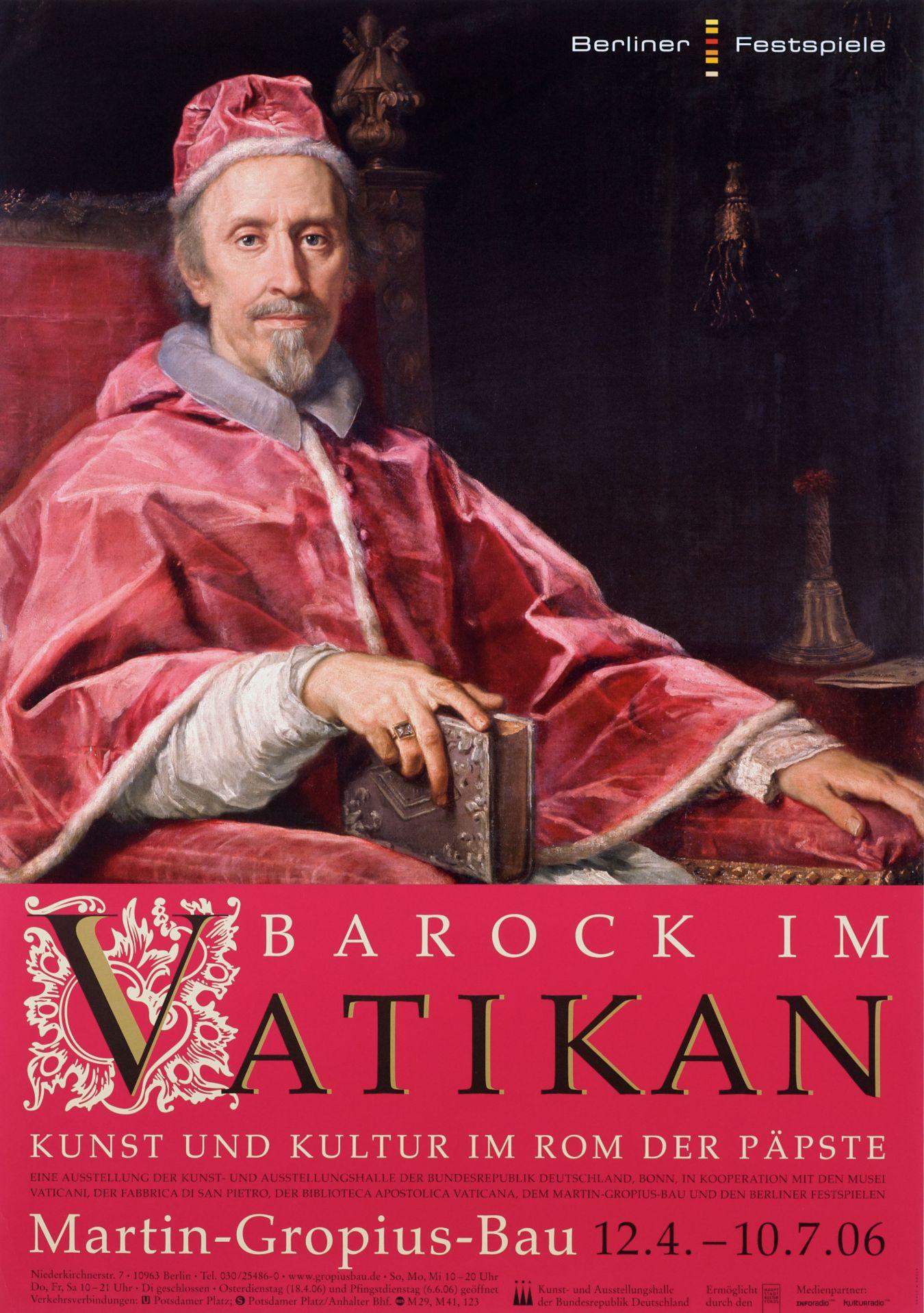 Poster of the exhibition “Baroque in the Vatican – Art and Culture in the Rome of the Popes“