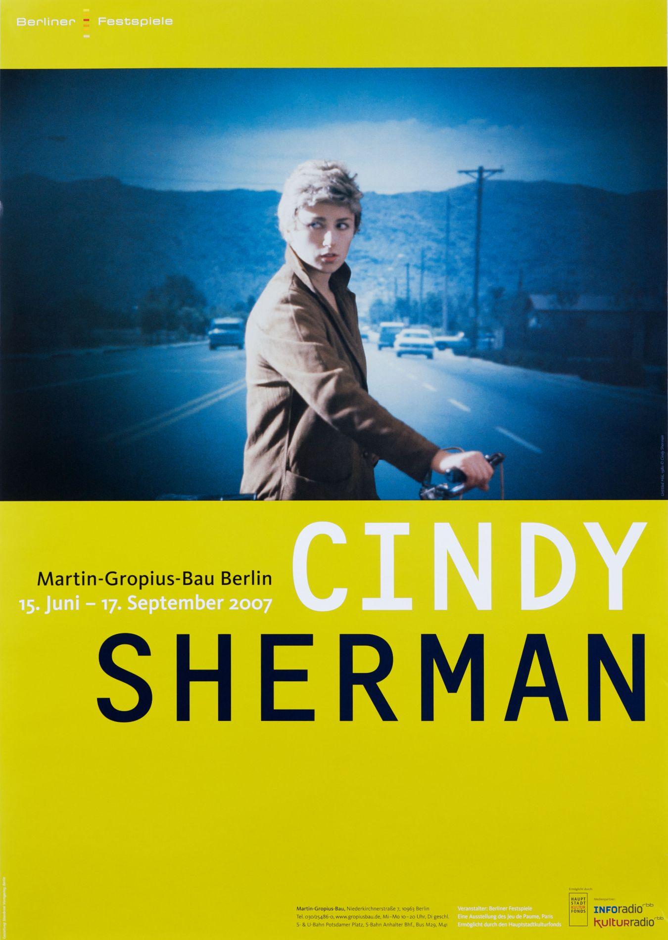 Poster of the exhibition “Cindy Sherman”