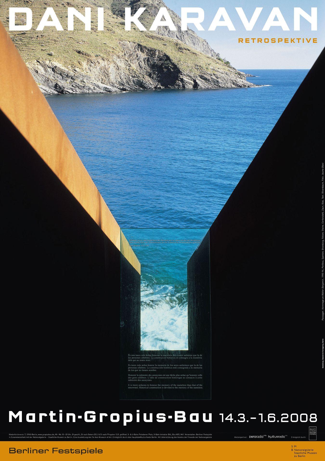 Plakat zur Ausstellung „Dani Karavan“