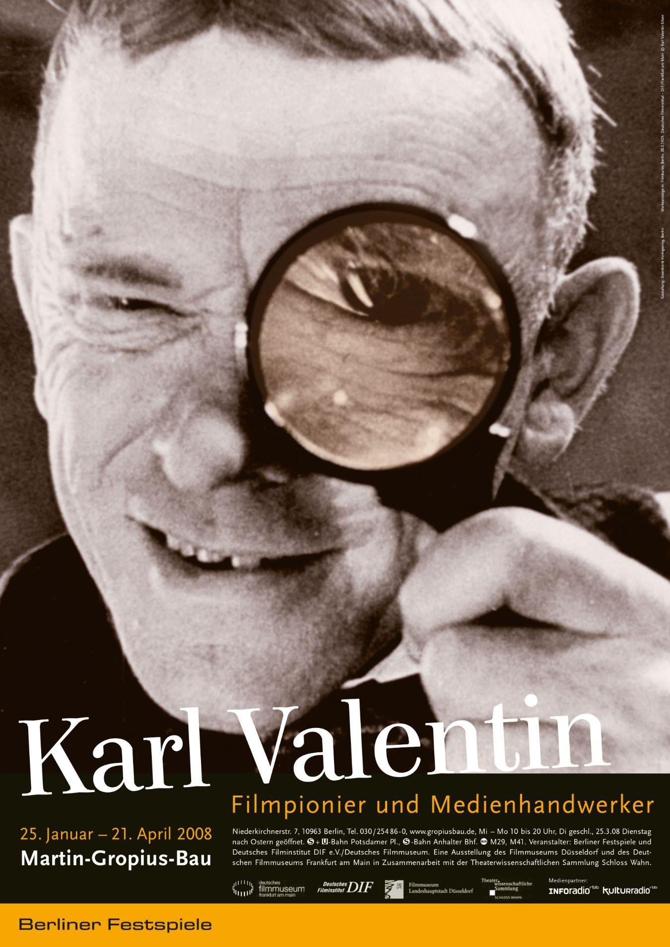 Plakat zur Ausstellung „Karl Valentin“