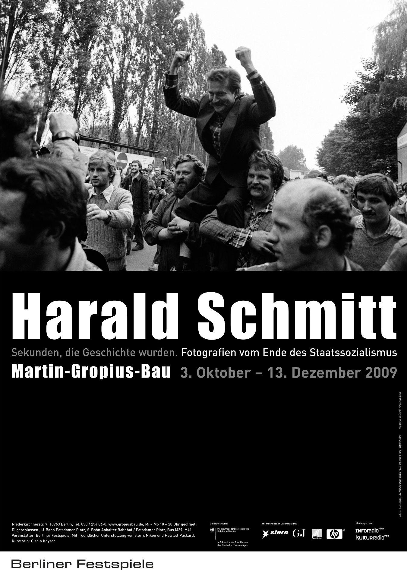Plakat zur Ausstellung „Harald Schmitt“