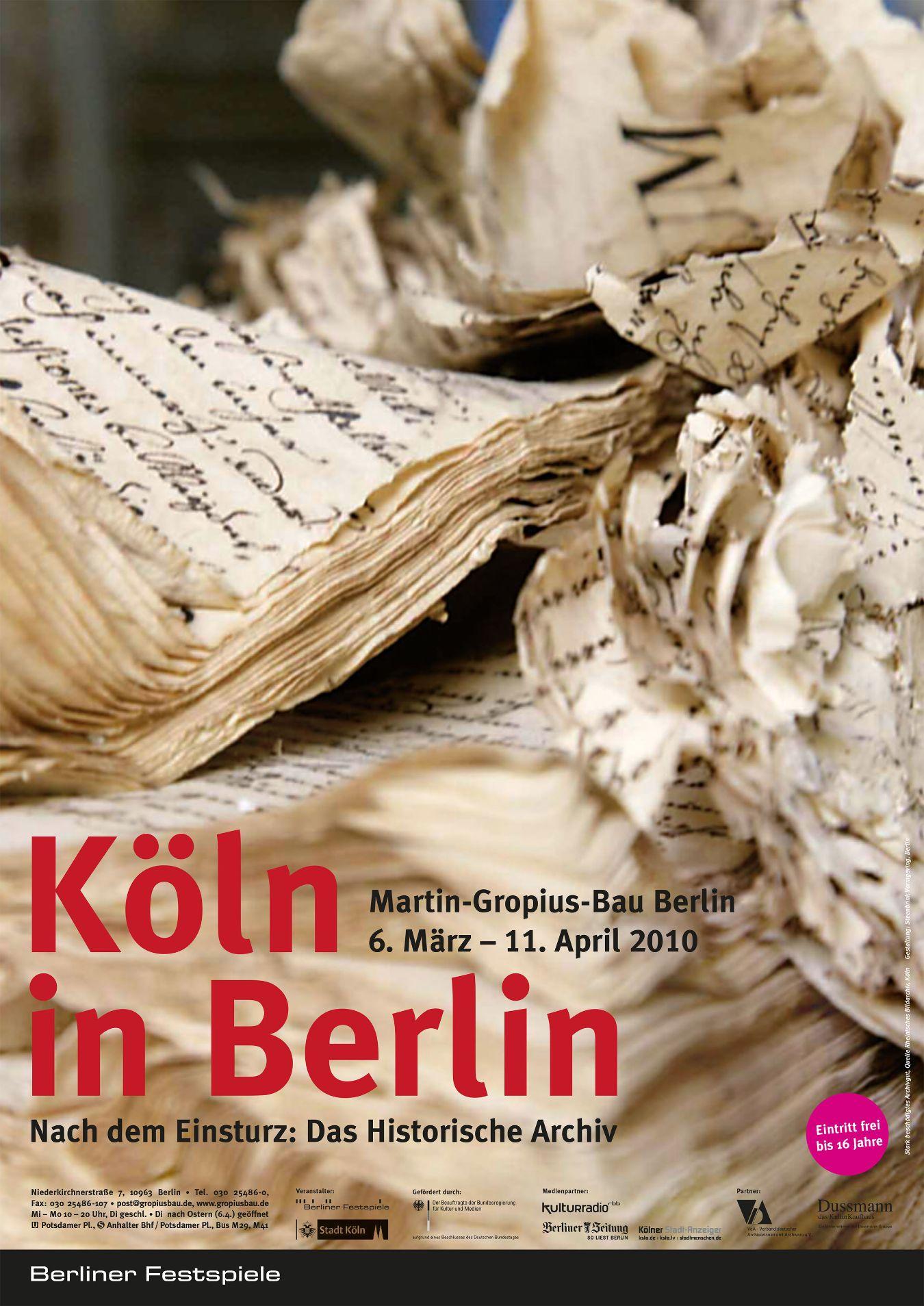 Plakat zur Ausstellung „Köln in Berlin“