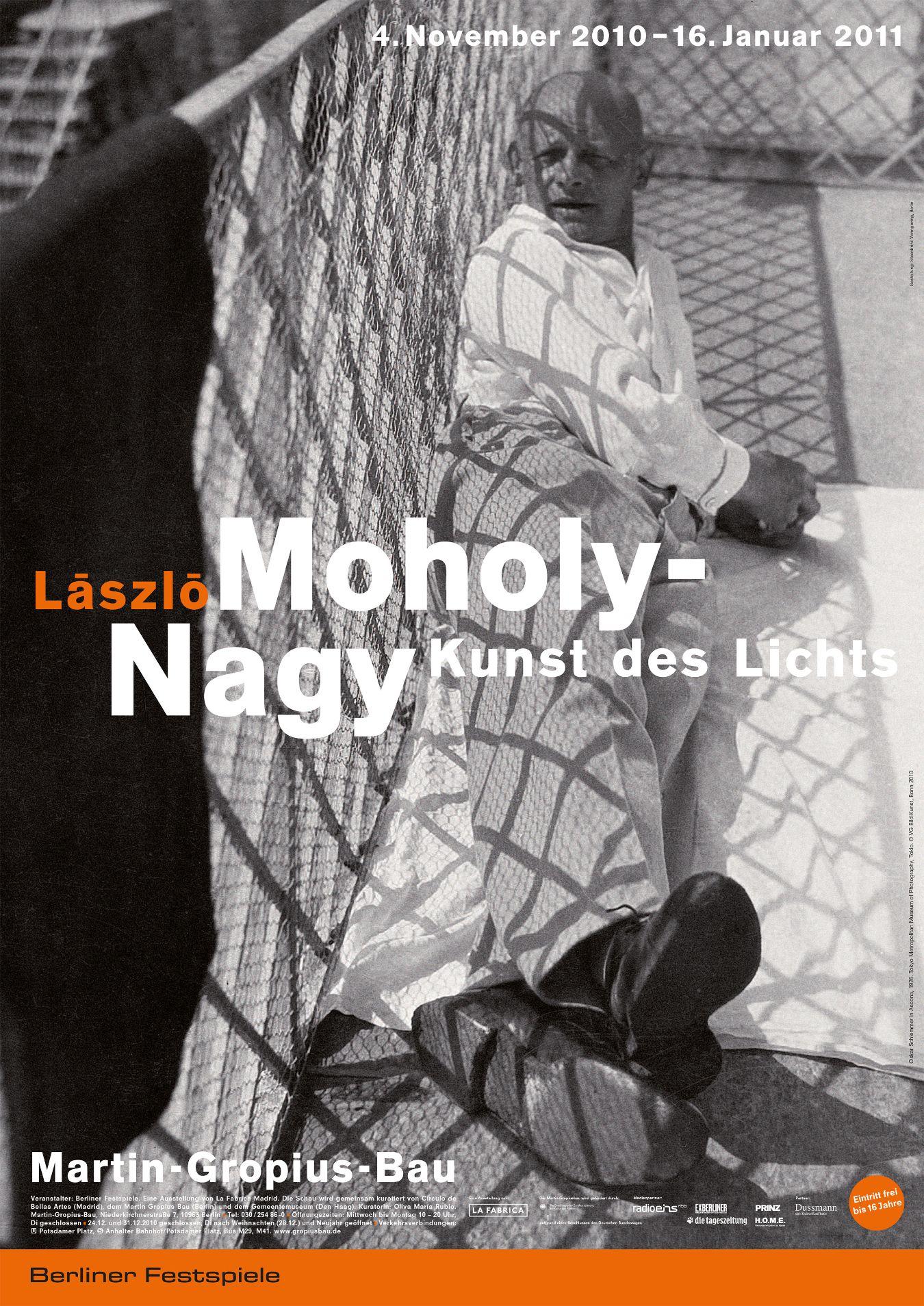 Plakat zur Ausstellung „László Moholy-Nagy – Kunst des Lichts“