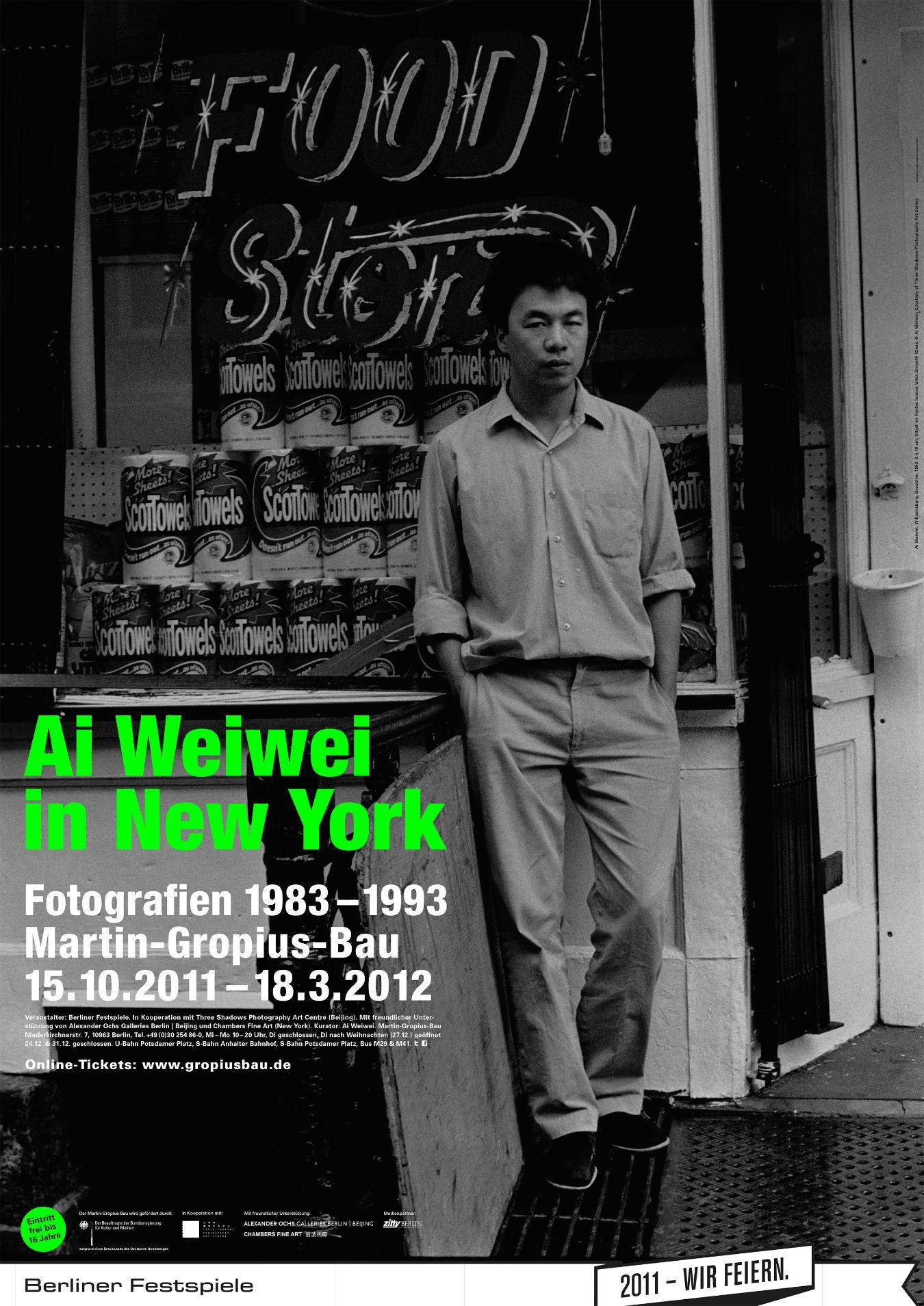 Poster of the exhibition “Ai Weiwei in New York – Photographs 1983-1993”