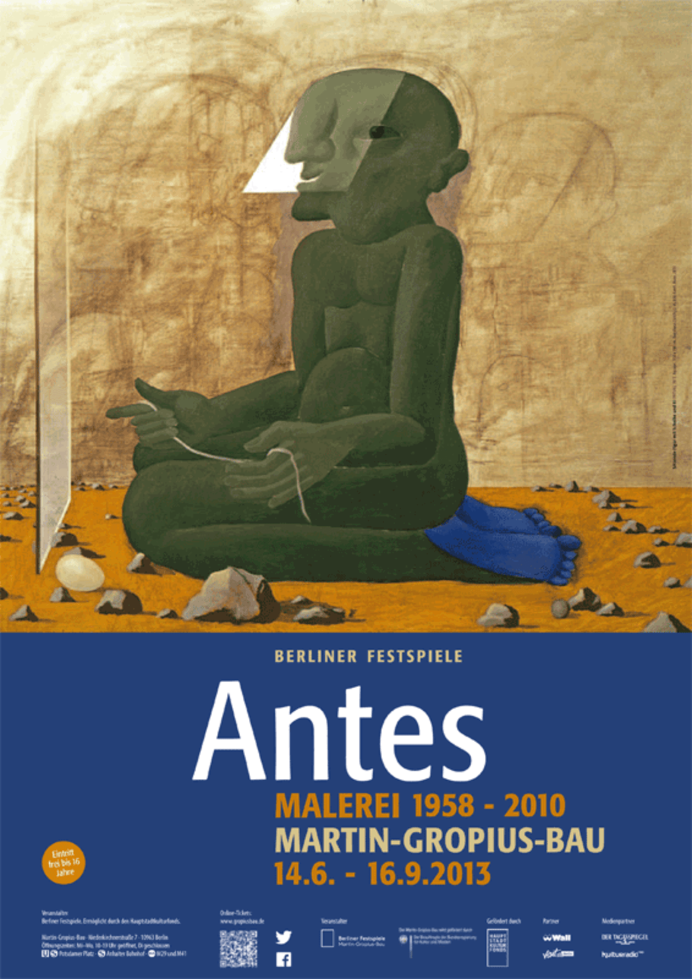 Ausstellungsplakat „Antes. Malerei 1958 – 2010“