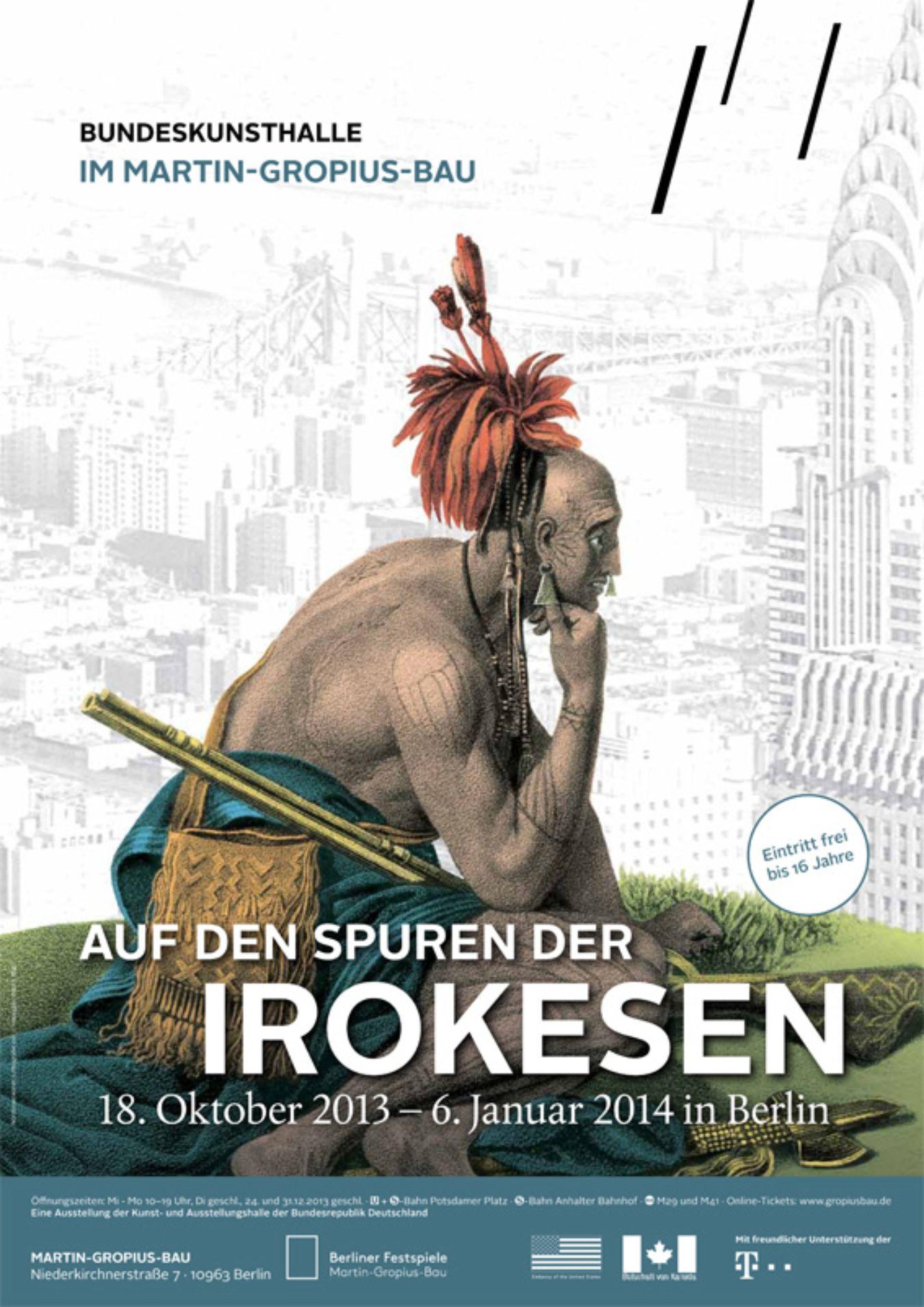 Exhibition poster “On the Trails of the Iroquois”