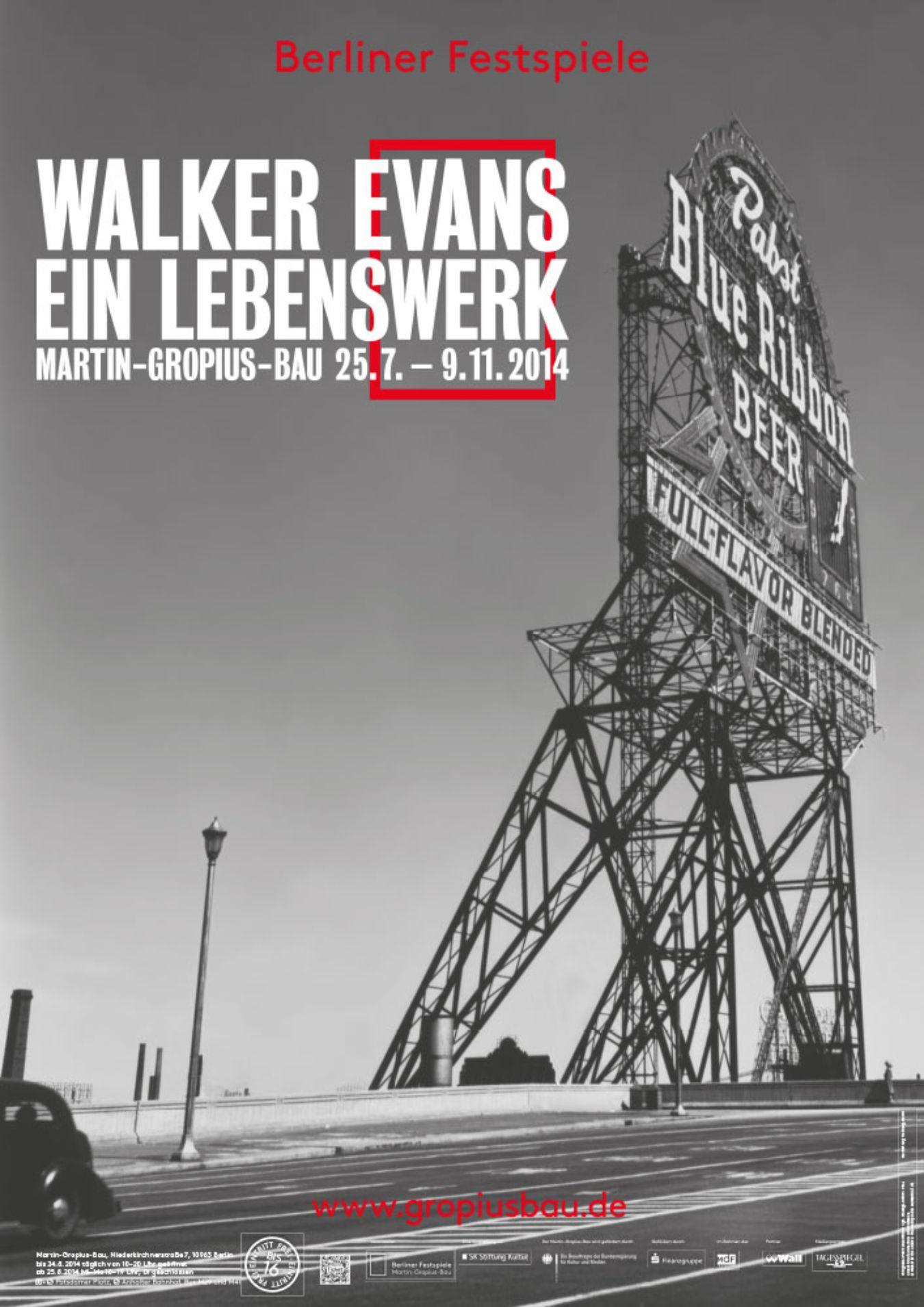Exhibition poster “Walker Evans. A Life’s Work”