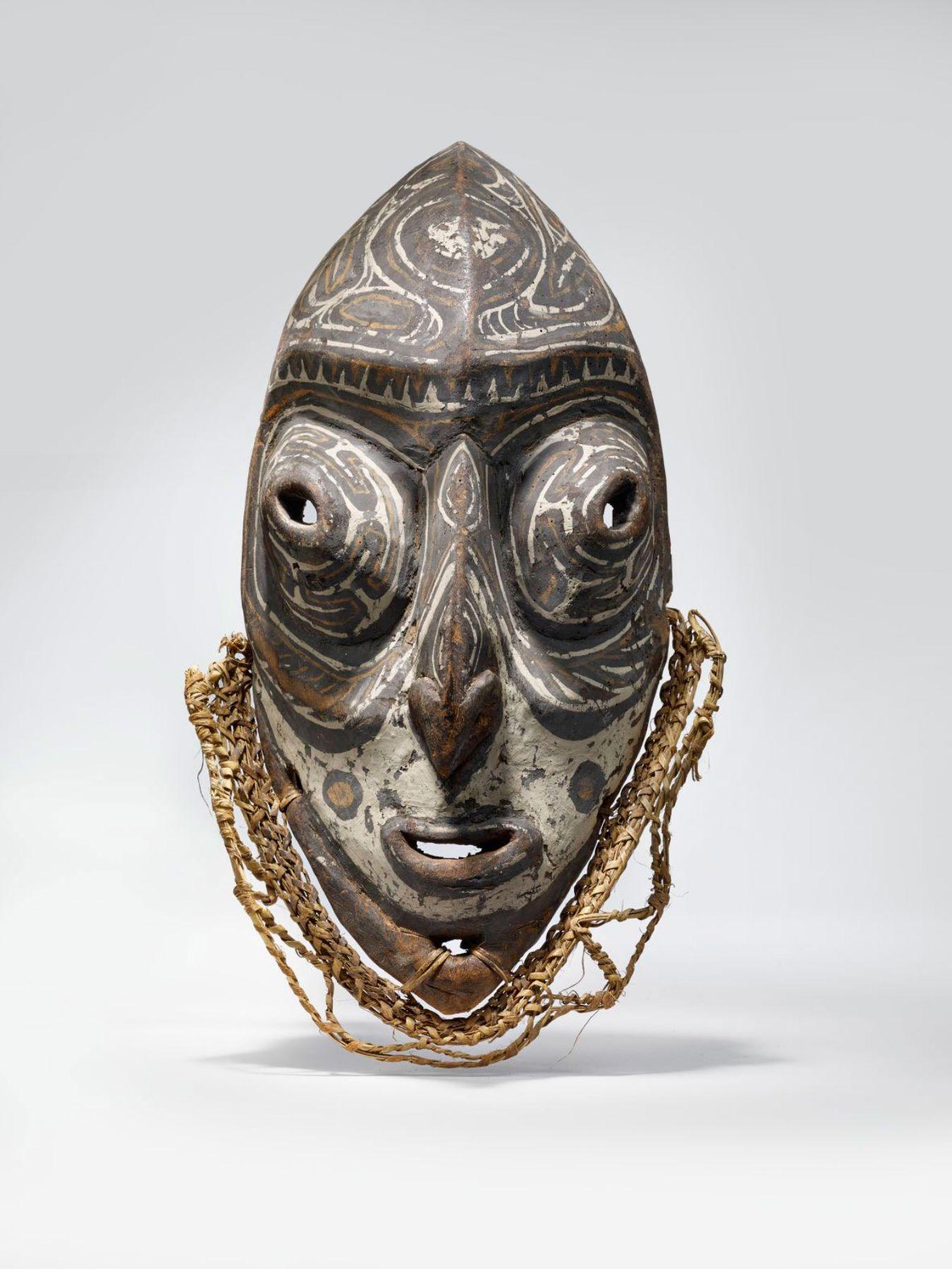 Maske, Kambrambo, unterer Sepik © Museum der Kulturen Basel, Foto: Claude Germain