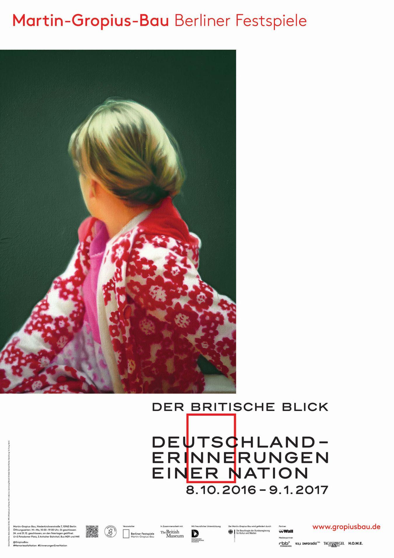 Exhibition poster “The British View: Germany – Memories of a Nation”; Sammlung Olbricht © Atelier Gerhard Richter. Poster design Ta-Trung