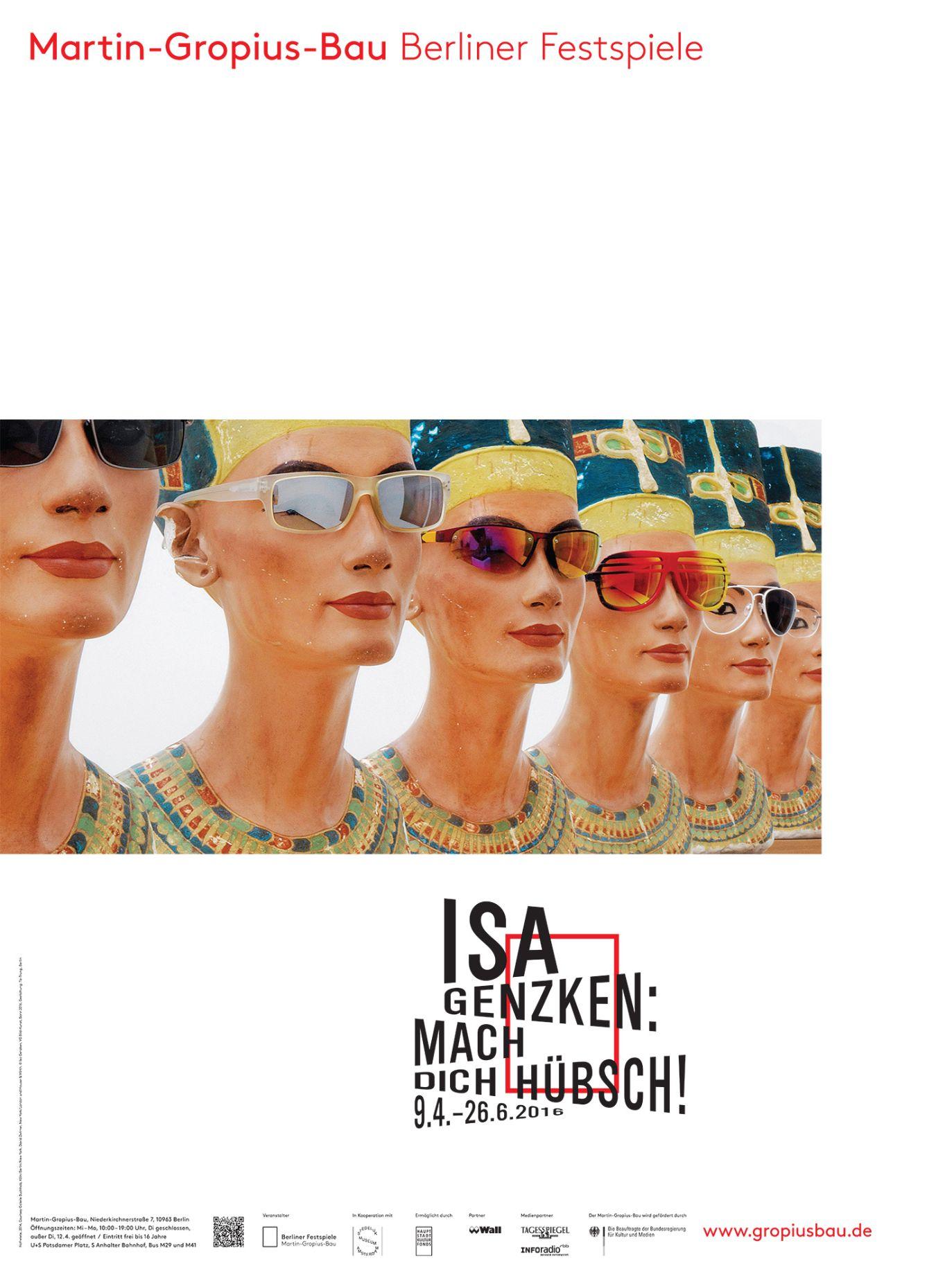 Ausstellungsplakat „Isa Genzken: Mach Dich hübsch!“