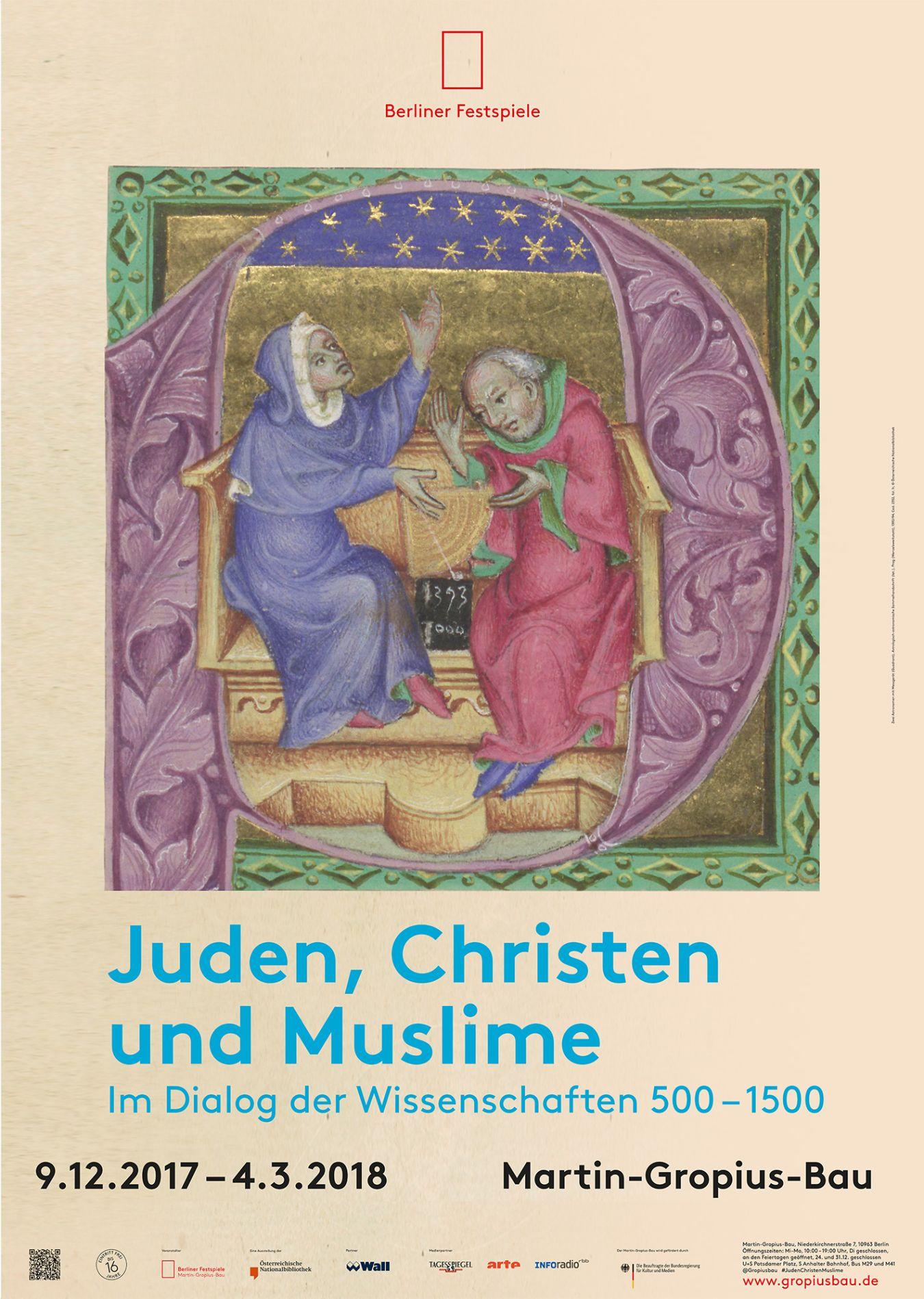 Image: Two astronomers with instrument (Quadrant) © Austrian National Library