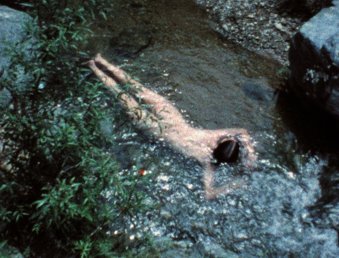 Ana Mendieta, Creek, 1974, photo: The Estate of Ana Mendieta Collection, LLC.,Courtesy Galerie Lelong & Co.