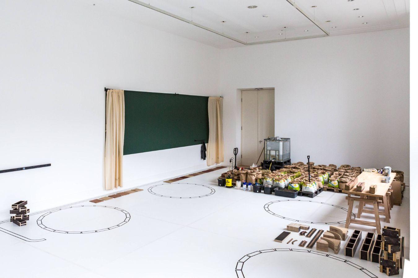 Otobong Nkanga, Carved to Flow, Workshop room, Gropius Bau, 2019–2020