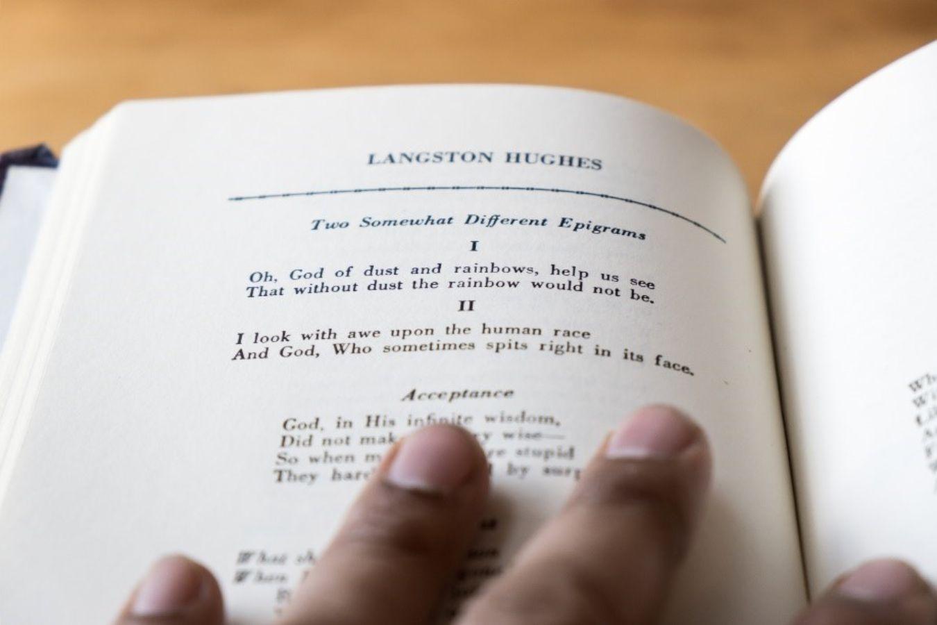 Photo of a printed poem