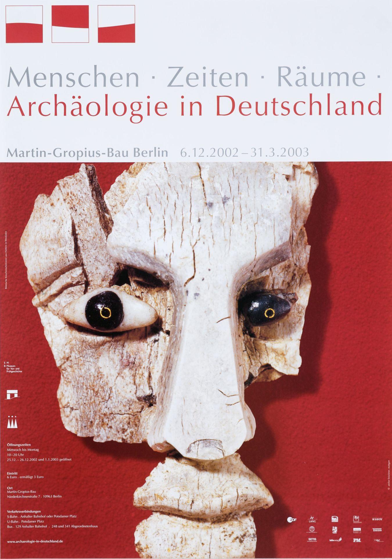 Plakat zur Ausstellung „Menschen ⠂Zeiten ⠂Räume“