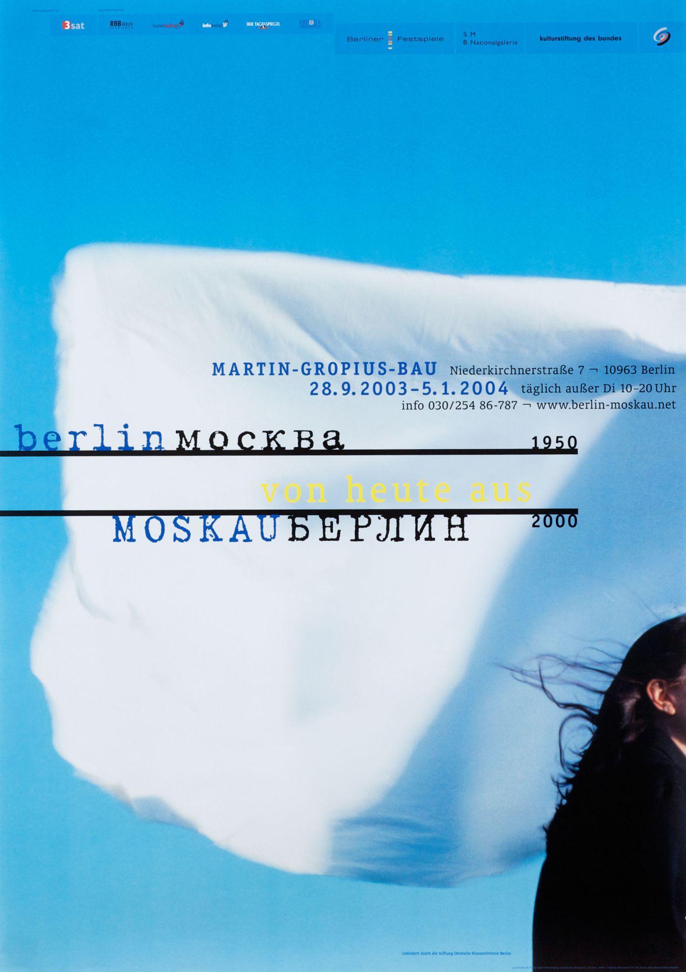 Plakat zur Ausstellung „Berlin – Moskau“