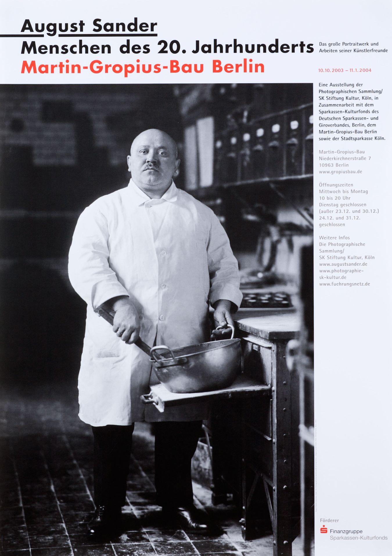 Plakat zur Ausstellung „August Sander“