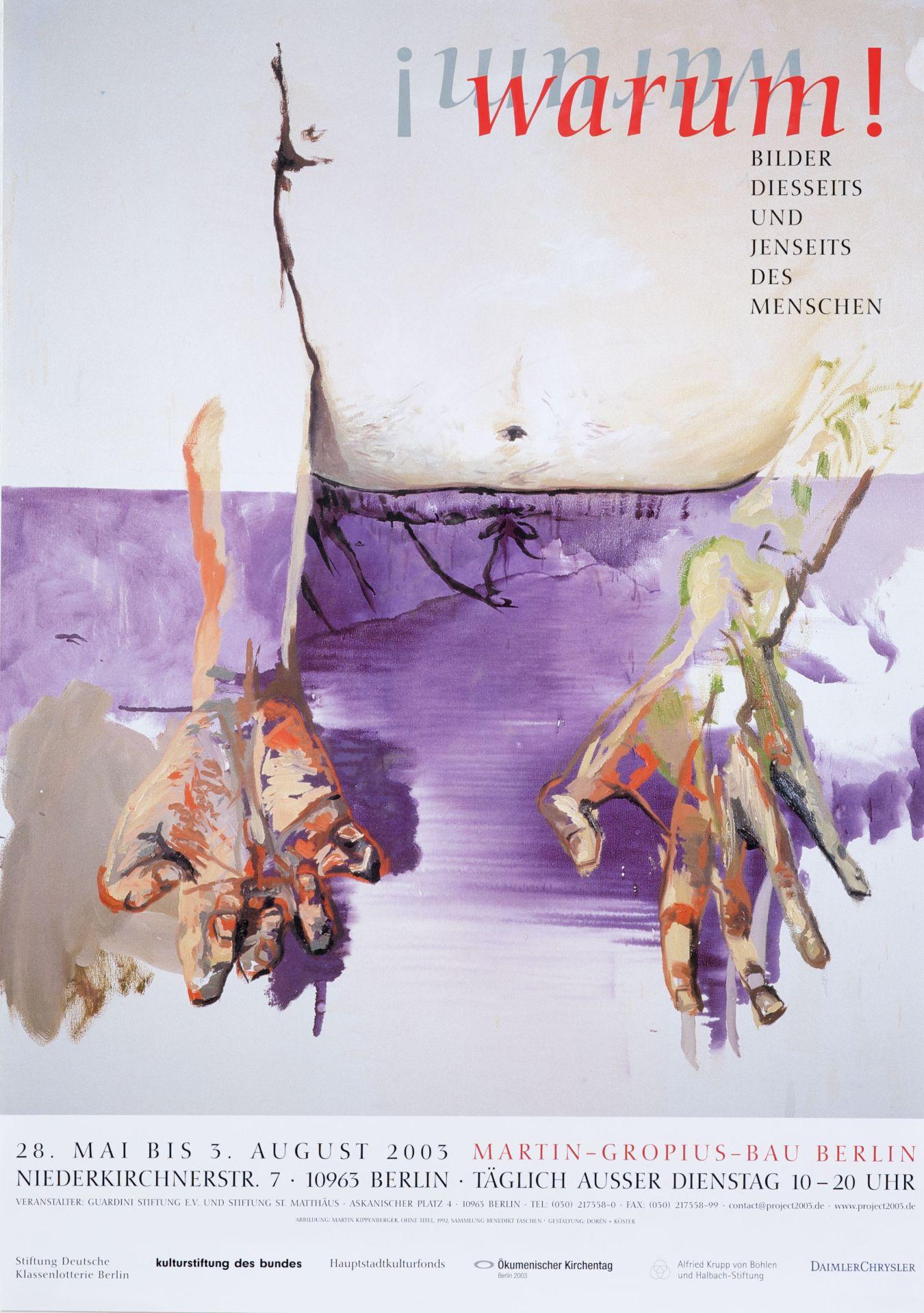 Plakat zur Ausstellung „Warum!“