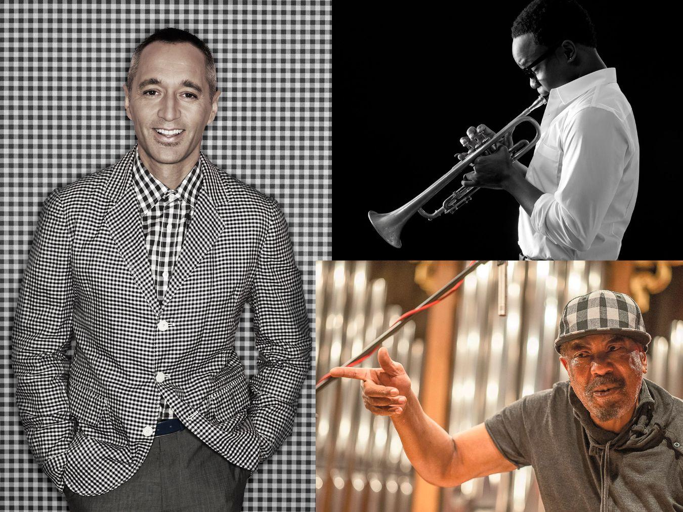 Theo Bleckmann, Ambrose Akinmusire, Louis Moholo-Moholo © Susie Knoll, Promo, Roberto Cifarelli