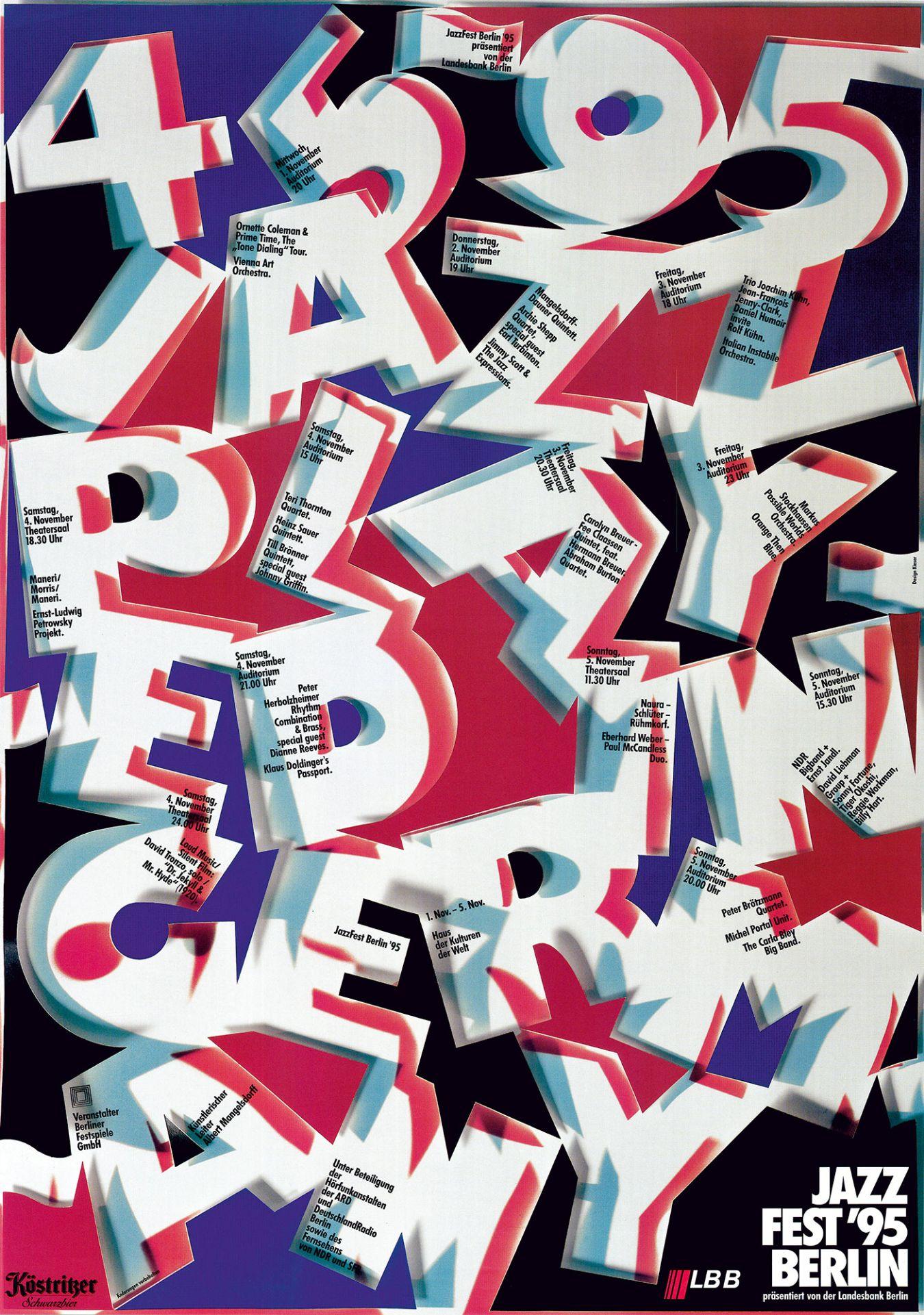 Jazzfest Berlin 1995 © Berliner Festspiele