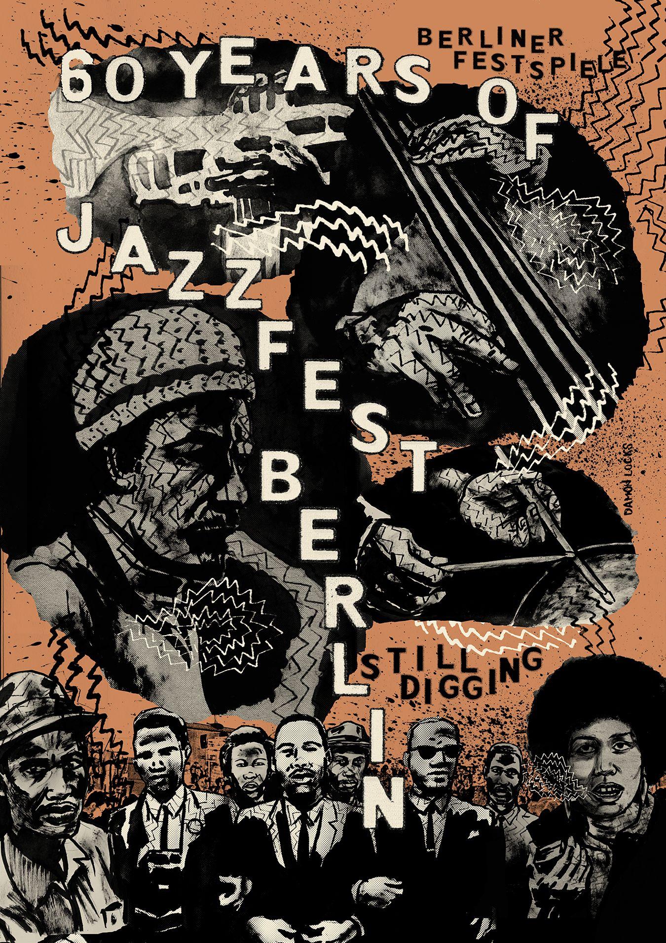 Anniversary poster Jazzfest Berlin 2024, Design: Damon Locks