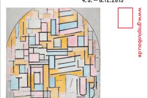 Ausstellungsplakat „Piet Mondrian. Die Linie“