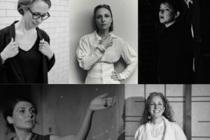 Porträt-Collage: Juliet Fraser, Christelle Monney, Sarah Saviet, Soosan Lolavar, Eliza McCarthy