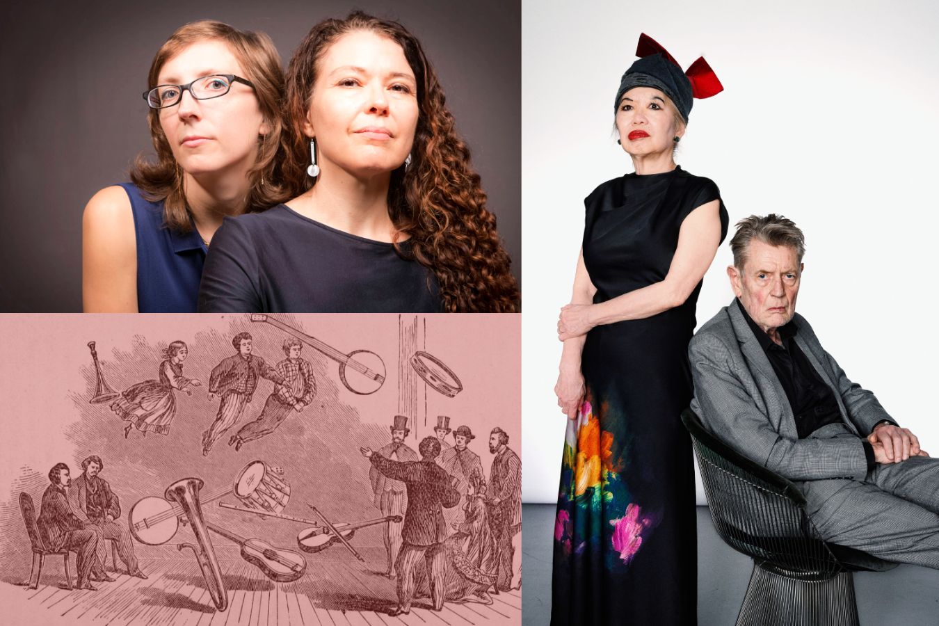 Courvoisier / Halvorson // Apparitions // Takase / von Schlippenbach