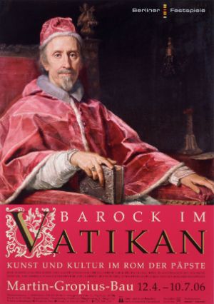 Plakat zur Ausstellung „Barock im Vatikan – Kunst und Kultur im Rom der Päpste“