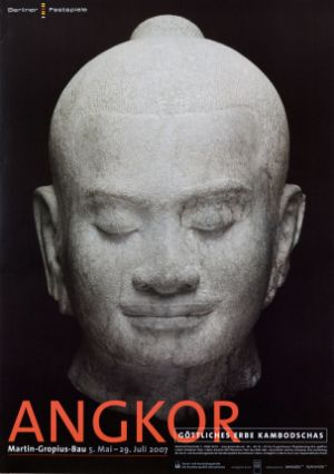 Plakat zur Ausstellung „Angkor – Göttliches Erbe Kambodschas“