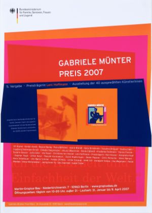 Plakat zur Ausstellung „Gabriele Münter Preis 2007“