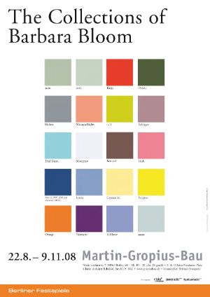 Plakat zur Ausstellung „The Collections of Barbara Bloom“