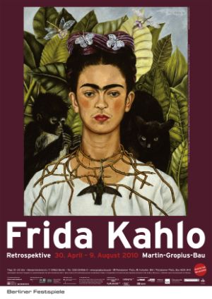 Plakat zur Ausstellung „Frida Kahlo – Retrospektive“