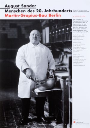Plakat zur Ausstellung  „August Sander“