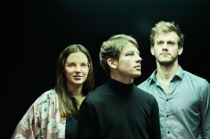 Porträt des Trios aus Kirke Karja, Etienne Renard und Ludwig Wandinger