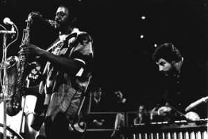 Karl Berger und Pharaoh Sanders während eines Auftritts beim Jazzfest Berlin 1978
