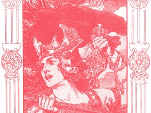 Illustration von Hugo L. Braune zur „Walküre“. Abbildung: Nationalarchiv der Richard-Wagner-Stiftung Bayreuth