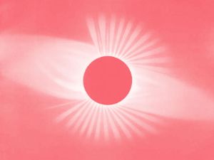 Totale Sonnenfinsternis vom 29.7.1878, Zeichnung von Étienne Léopold Trouvelot © Wikimedia Commons