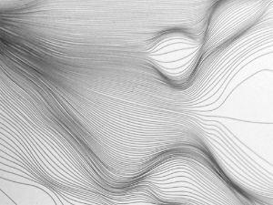 Bild nach: Marius Watz, „Grid Distortion Alu 025“. Bildquelle: www.flickr.com