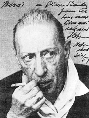 Igor Strawinsky, Quelle bis lang unbekannt, vermutlich Paul Sacher Stiftung Basel