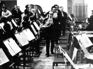 Uraufführung der Ersten Symphonie Alfred Schnittkes 1974; Foto: Mit freundlicher Genehmigung von Natalia Pavlutskaya
