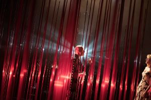 Performers on stage at the performance of “Die Vaterlosen”