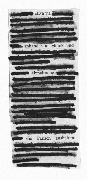 Ein lückenhafter Text