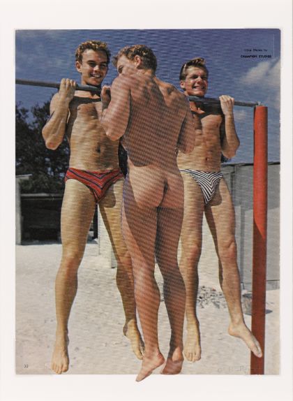 Collage of images from found offset magazine
28 x 12.1 cm
